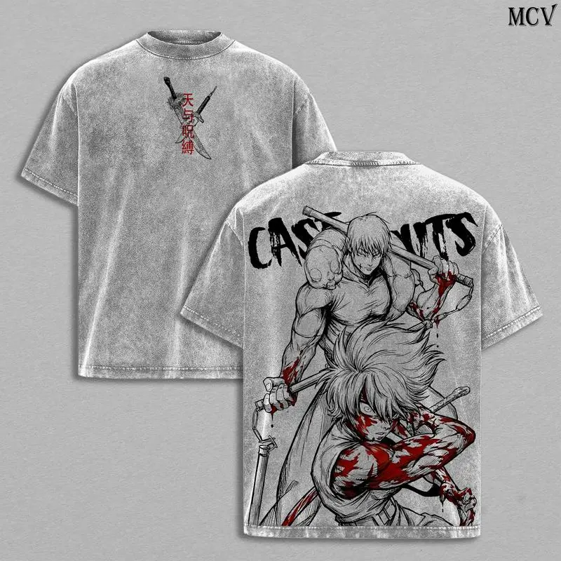 Maki Zenin x Toji Fushiguro Tee Washed – Jujutsu Kaisen Vintage