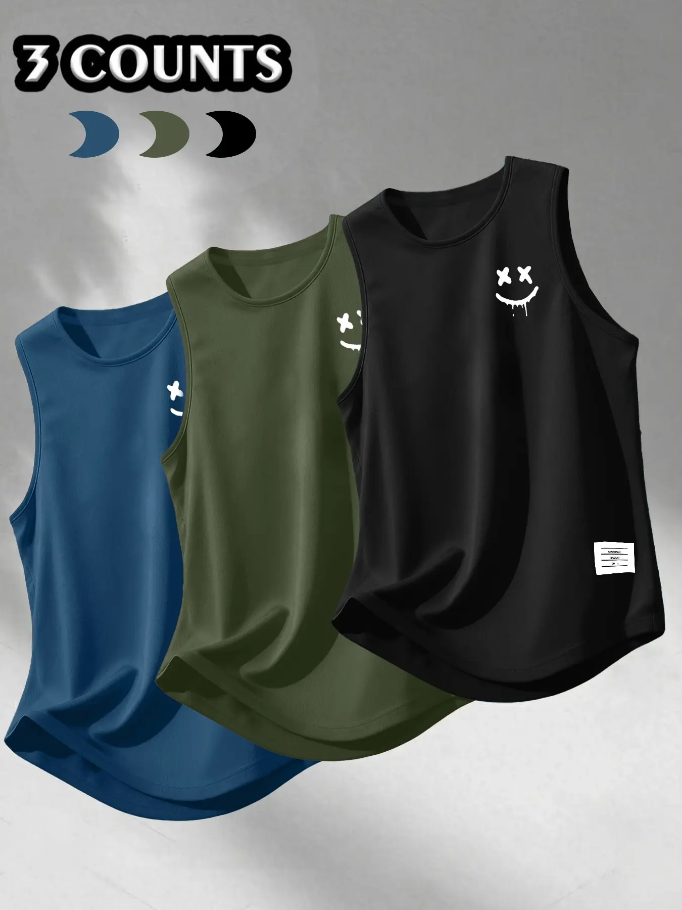 Men's Retro Street Art Graphic Muscle Tanks, 90s Casual Fashion, Premium Comfortable Material, Relaxed Silhouette, Suited for Brunch Dates, Casual Outings & Modern Urban Style, Great for Versatile Wardrobe Staples
