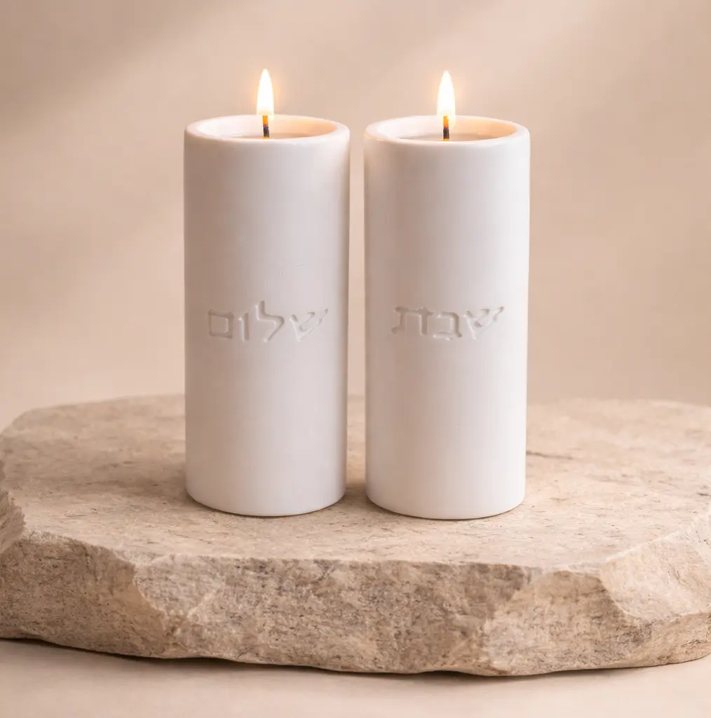 Shabbat Candles – Concrete Collection