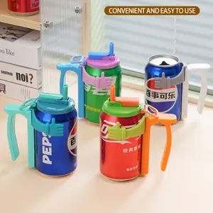 Reusable Soda Can Lids with Straw Holders, Durable Summer Essentials, Perfect for Beverages, Juices, Party Supplies, 2/4/8pcs Set
