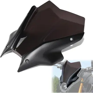 Windshield for Yamaha MT09 FZ09, Dark Tinted Wind Shield Front Windscreen Air Wind Deflectors Protection for Yamaha MT-09 MT09 SP FZ09 FZ-09 2021 2022 2023 Accessories