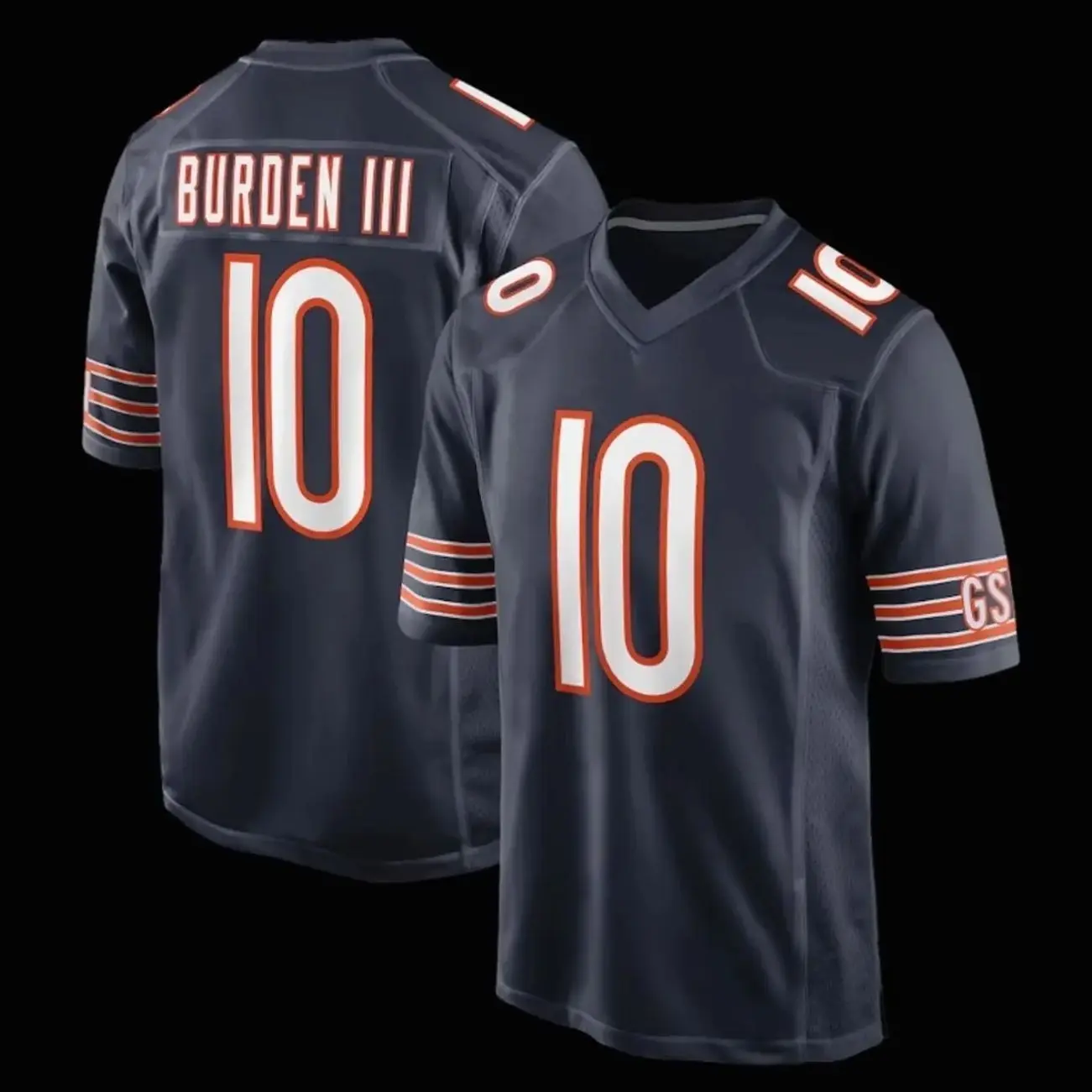 (Full Print Logo) Burden #10 lll Jersey New Shirt, America Football Jersey, Sport Clothing, Football Uniform, Jersey For Football Fans, Gift for him