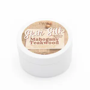 Silk Peptides + Magnesium Moisturizing Body Butter - Deep Hydration Whipped Moisturizer with Shea Butter and Coconut Oil -  Mahogany Teakwood Skin Silk- 4 oz