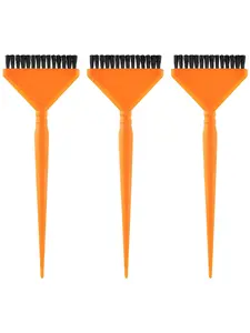 Professional Orange Hair Dye Brush Set 3 Pack Hair Coloring Brushes Hair Tint Brush Barber Hair Styling Accessories