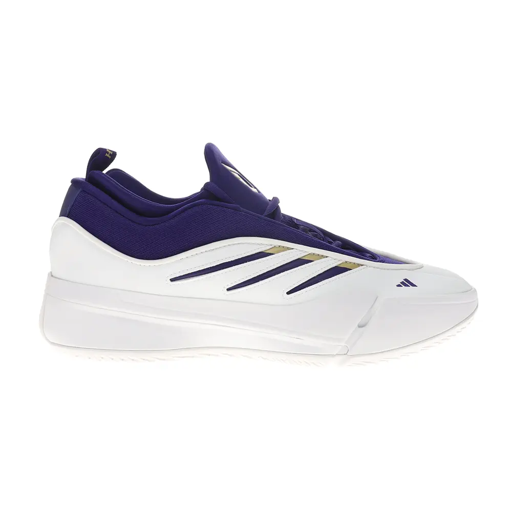 adidas Mens Dame 9 Washington Huskies Basketball Sneakers Shoes - White