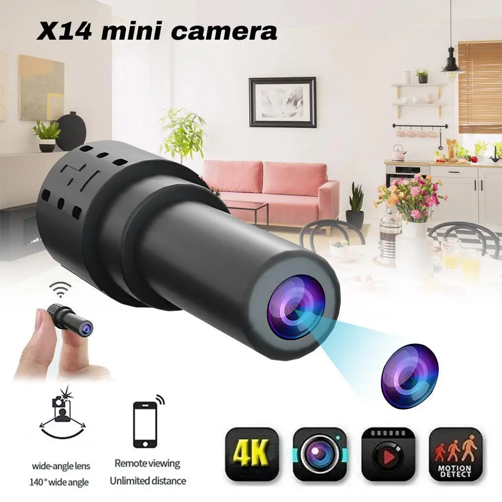 【ToolUpgrade】1080P Mini Hidden Magnetic Button Covert Wi-Fi Indoor Wireless Security Camera - Charging Device with Sharp Picture, Night Vision, Motion Sensor, 140° Wide Angle Lens, Plug-and-Play, No Battery/SD Card for Home, Office Monitoring