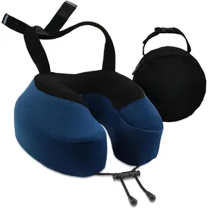 Evolution S3 Travel Pillow - Straps to Airplane Seat - Ensures Your  Won't Fall Forward - Relax with Plush Memory  - Quick-Dry Fabric Keeps You Cool and Dry (Indigo)...