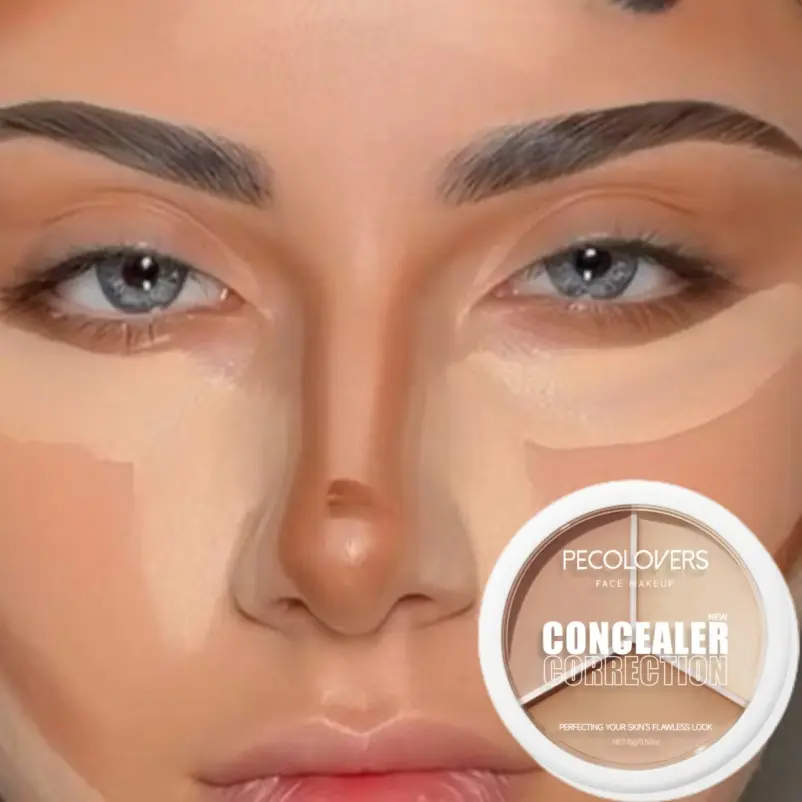 1pc Moisturizing Concealer Palette Full Coverage Dark Spot Concealer Long Lasting and Waterproof, Suitable for Daily Use, Makeup