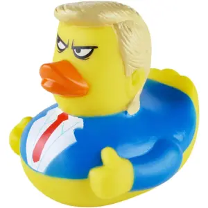 4 Inch Donald Trump Rubber Ducks for Jeeps Car Dashboard, Kids, Bath Ducks Toy for Family Party, MAGA Decoration, Patriotic President Rubber Duckies Merchandise, Birthday Gag Gift