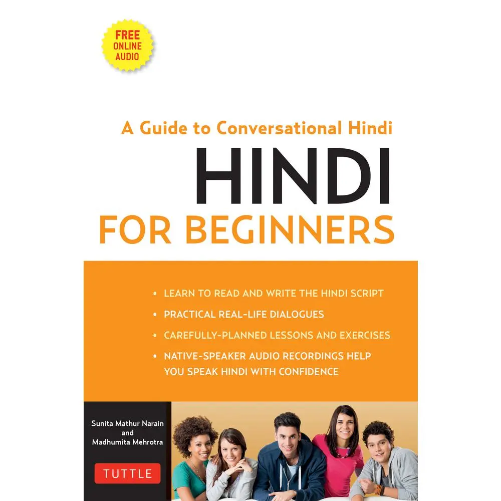 USED Book - Hindi for Beginners: A Guide to Conversational Hindi (Audio Included) [With CDROM] by Mathur, Sunita Narain (Paperback) - english