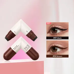 Rotating Eyeliner Stamp Pen - Dual-Head Design, Long-Lasting Waterproof Smudgeproof Symmetrical Wings Eyeliner Makeup, Smudge-Proof for Precise Cat Eye, Sharp Winged Lines & All-Day Makeup Wear