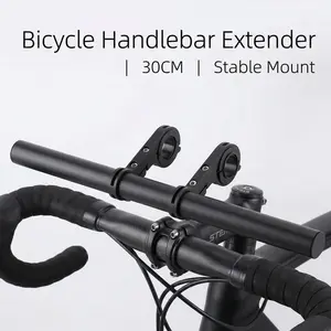 10/20/30cm Bicycle Handlebar Extended Bracket MTB Headlight Mount Extented Bar Road Mountain Bike Handlebar Extender Rack Parts