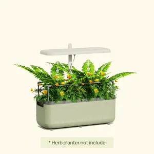 Vego Garden Grow Light Stand - Starter with Full-Spectrum Balanced Light for Herbs Seedlings & Houseplants Adjustable Height Easy to Use