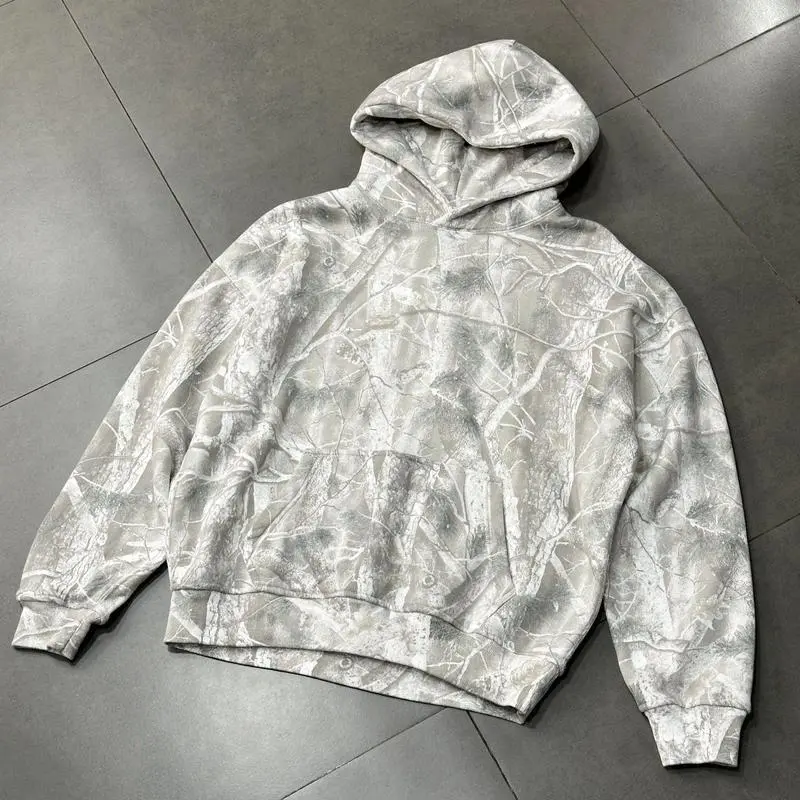 Maple Leaf Hooded Sweatshirt, Lightweight Camo Hoodie for Men Women,  Street wear Fashion Sport solid drawstring pocket hoodie pullover unisex hoodie faith hoodie