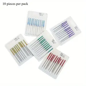 10pcs/pack Sewing Machine Anti-Jump Needle Elastic Stretch Cloth Sewing Needles Industrial Sewing Accessories