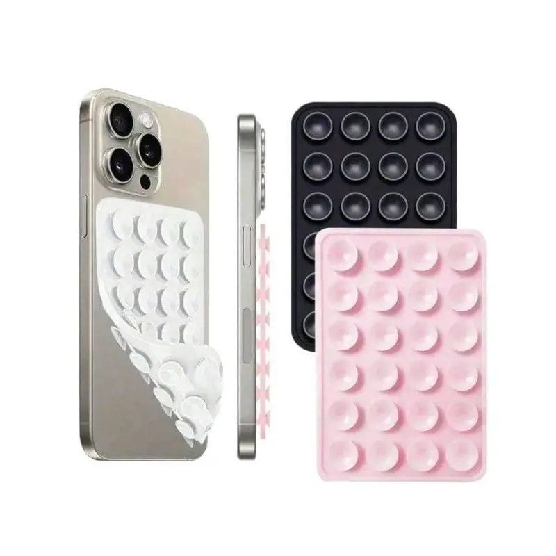 Silicone Suction Cup Phone Case Mount Double Sided Octo Cup Buddy Sticky Grip Holder Hands Free Cellphone Accessories Strong Selfie Video Portable Wireless Camera