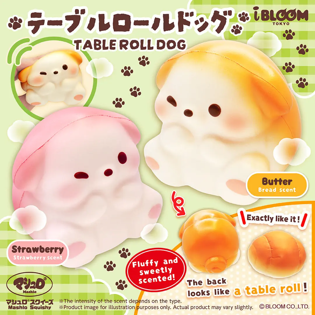 iBloom Squishy Table Roll Dog Kawaii Soft Scented Slow Rising Stress Relief