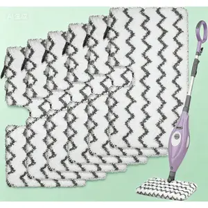 6 Pack Washable Replacement Pads for Steam and Scrub Pocket Mop Steamer, Compatible with Shark Models, Reusable Microfiber Cleaning Pads, Durable and Absorbent for Efficient Floor Cleaning