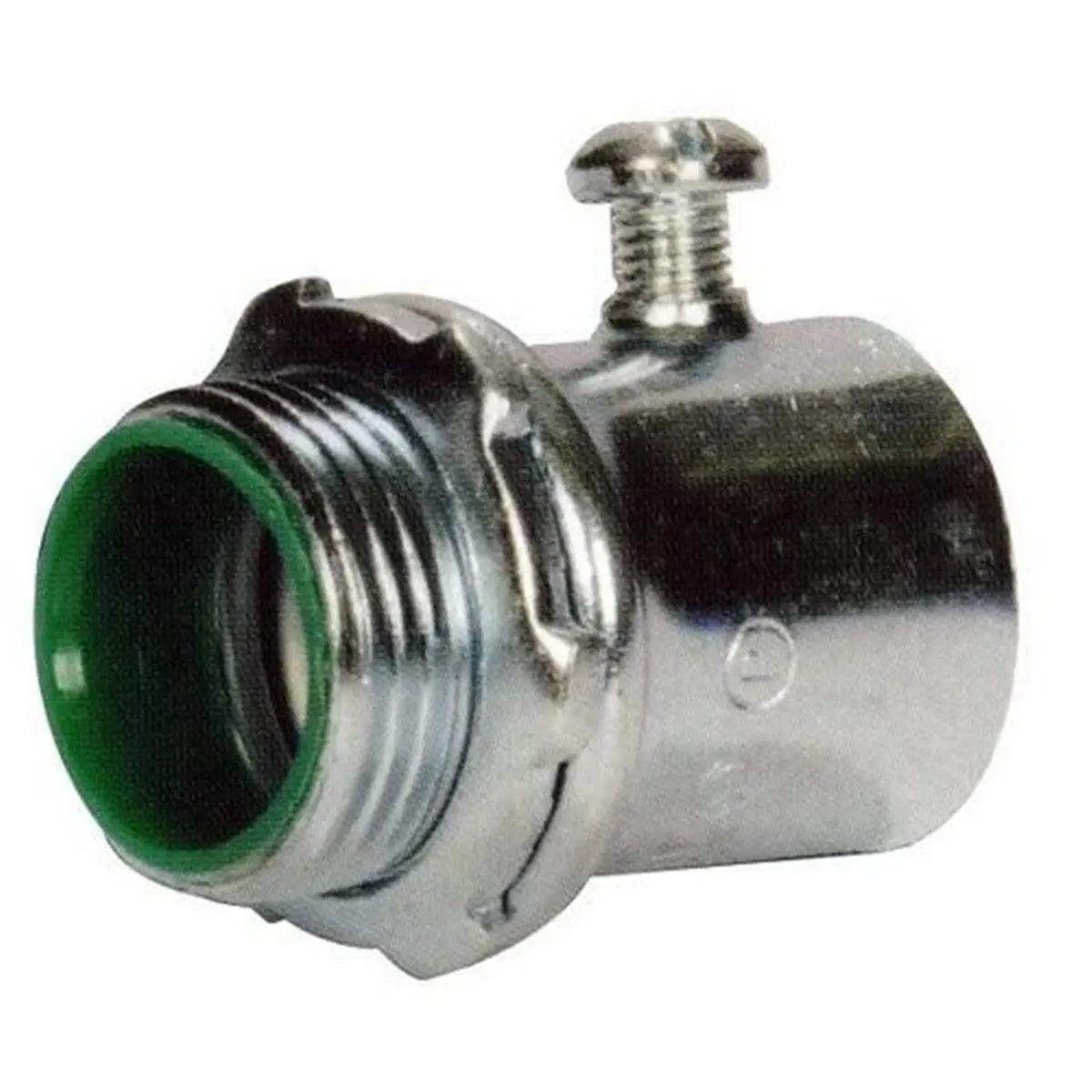 212 MAIN 0.75 in. Steel EMT Set Screw Connectors - Insulated Throat, Male NPS Hub Thread, Load Center, Metal Enclosures, Outlet Box (Morris Products 14891)