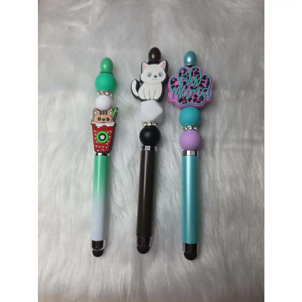 Live Claim Beaded Stylus Pen Handmade with Unique Designs and Colorful Beads for a Stylish Writing Experience