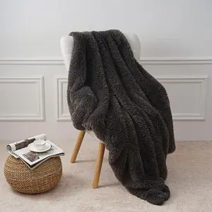 Warm & Cozy Shaggy Faux Fur 50" x 60" Throw