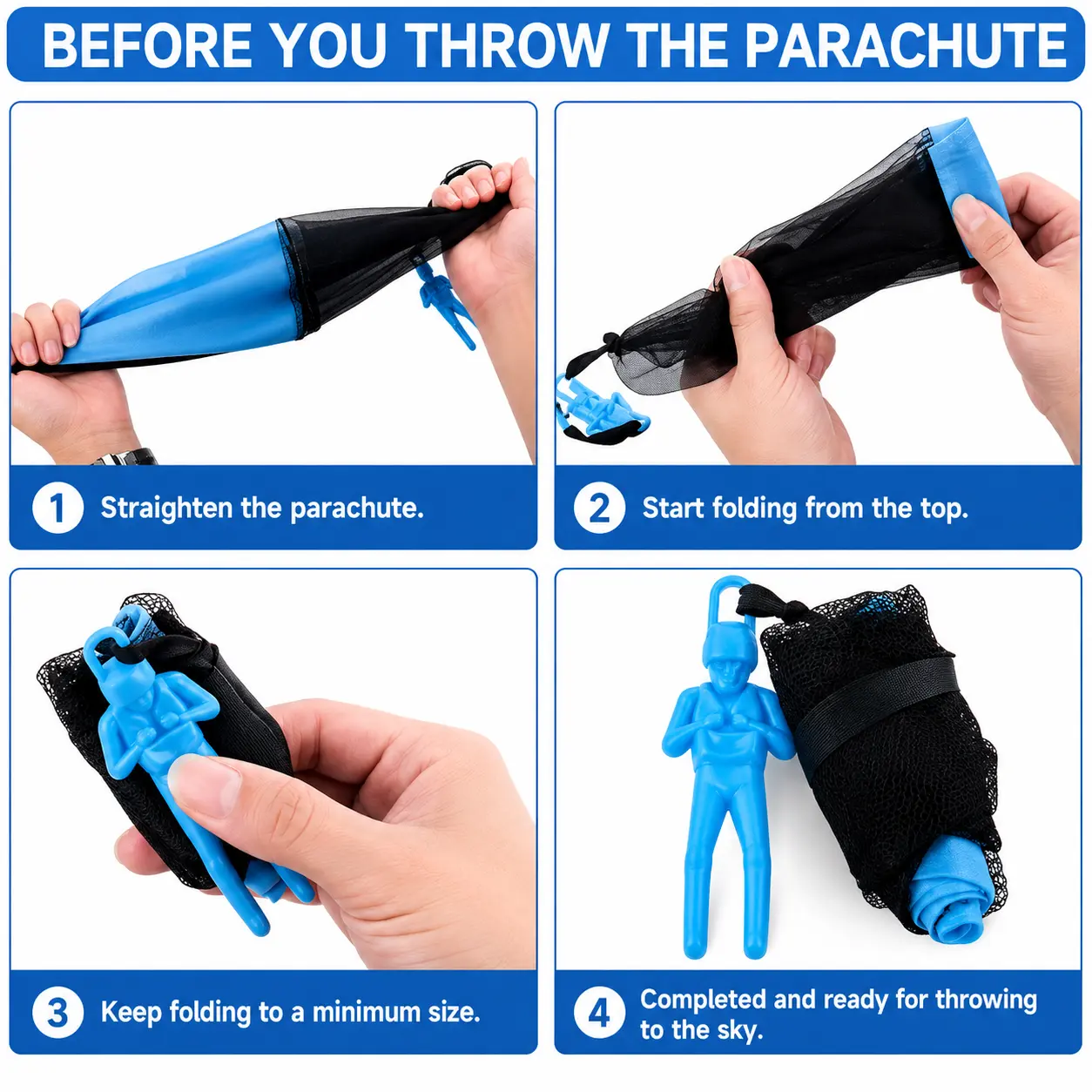 Parachute Toys for Kids 3pcs