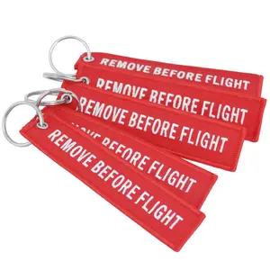 1Pcs Remove Before Flight Keychain Embroidery Keyring Aviation Gifts Key Fob Car Key Ring 2026 For your cars