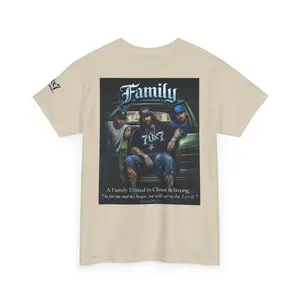 70x7 Streetwear Family Tee — "Family" Graphic Cotton T-Shirt