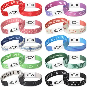 10 count  Verse Bracelets with NFC Function for Women Men Adult Teens Wristband Christian