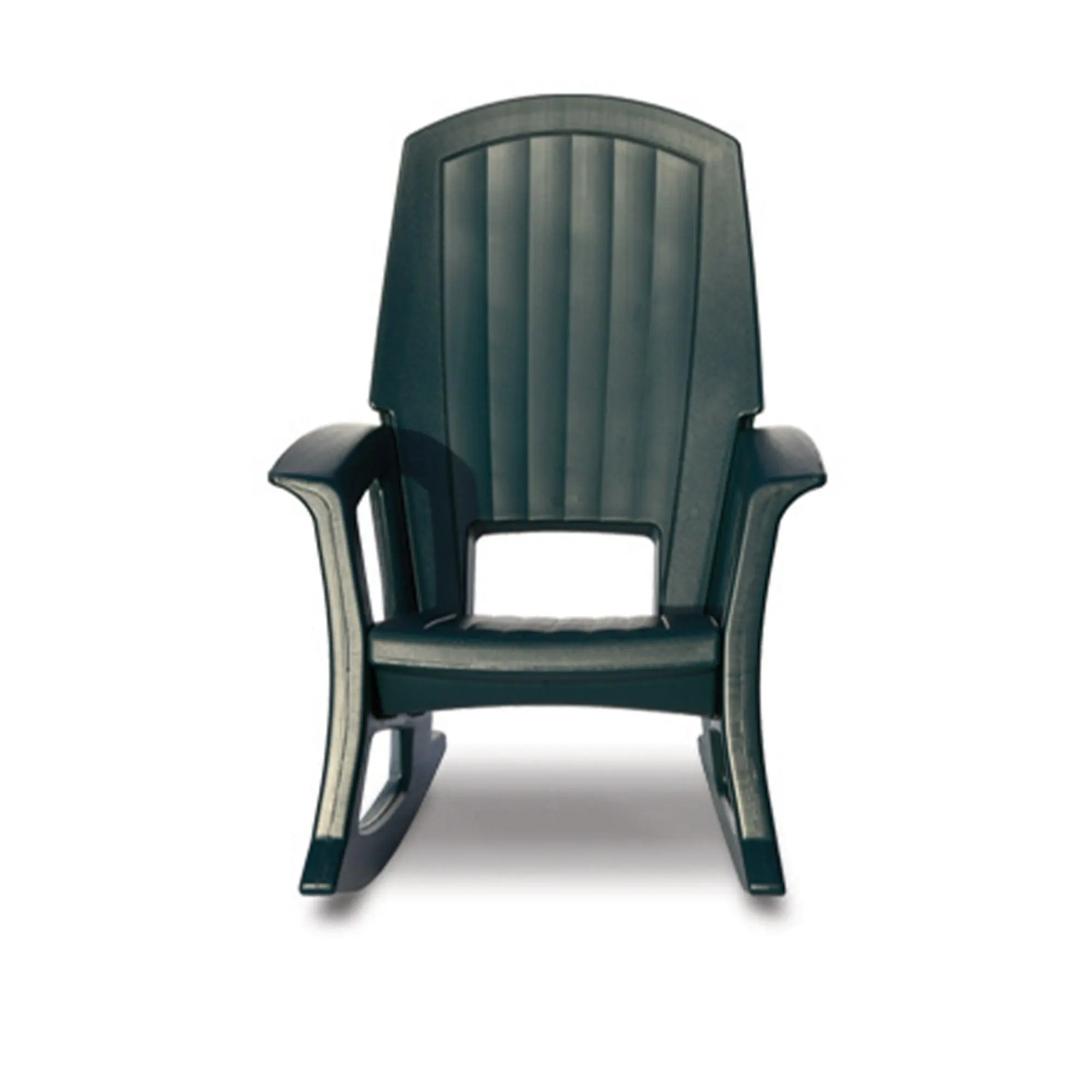 Semco Plastics Rockaway Heavy Duty All-Weather Outdoor Rocking Chair, Green