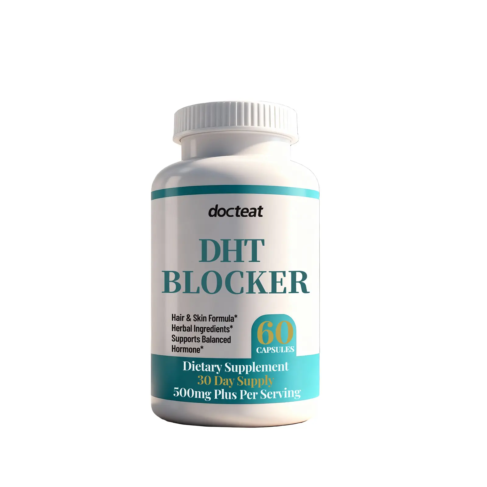 60 Count DHT Blocker Hair Support Capsules Herbal Hair & Skin Dietary Supplement Support Balanced DHT Hormone & Voluminous Healthy Hair Texture