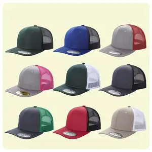 9-Pack Unisex Breathable Mesh Trucker Caps, Adjustable Buckle Closure, Lightweight Polyester, All-Season Sports Hat for Running & Outdoor Activities