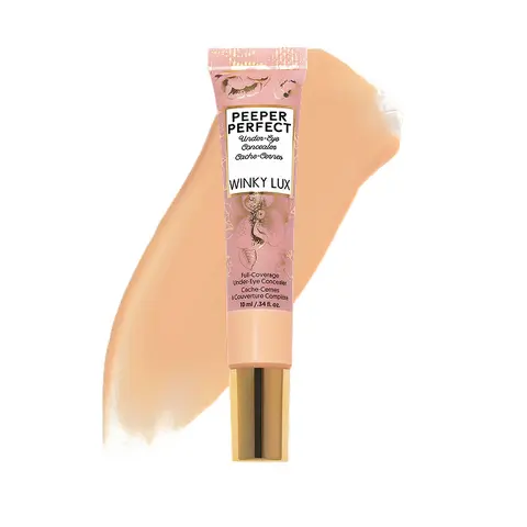 Winky Lux Peeper Perfect Under-Eye Concealer 10 ml | Full-Coverage Ultra-Creamy Concealer with Collagen, Hyaluronic Acid & Vitamin E for All Skin Types