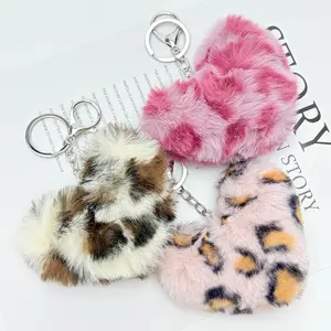 Plush Keychain Soft Cuddly Heart Shape Collection Item Phonechain Bagchain Charm Gift For Friends Family,Bag charms and small gifts