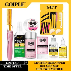 19 counts Pink Electric Hot Comb Hair Straightener Hot Comb Electric for Wigs Electrical Straightening Comb Curling Iron Smooth Adjustable Salon Brush