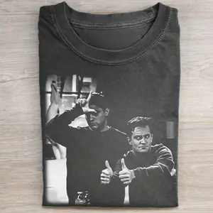 Vintage Chandler Bing and Joey Tribbiani Friends Sitcom Shirt - Movie Shirt - Men's Crewneck T-Shirt - Gift for Friends - Christmas Gifts Tshirt