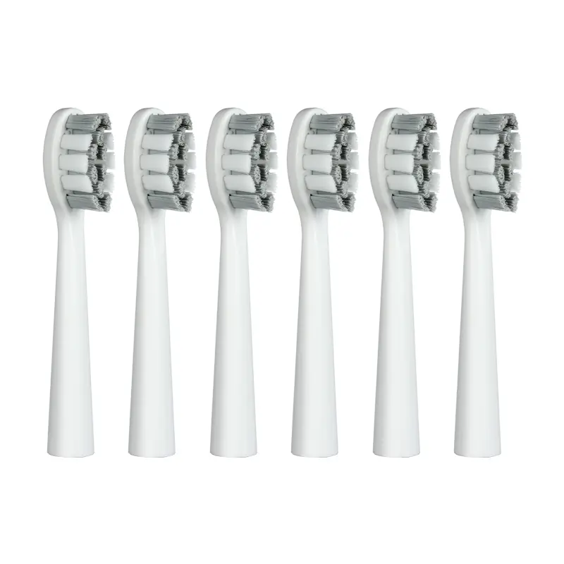 Amtok N15 Electric Toothbrush Replacement Heads 6 Pack for Sensitive Gums | Gentle Cleaning & Gum Protection | WHITE Brush Heads