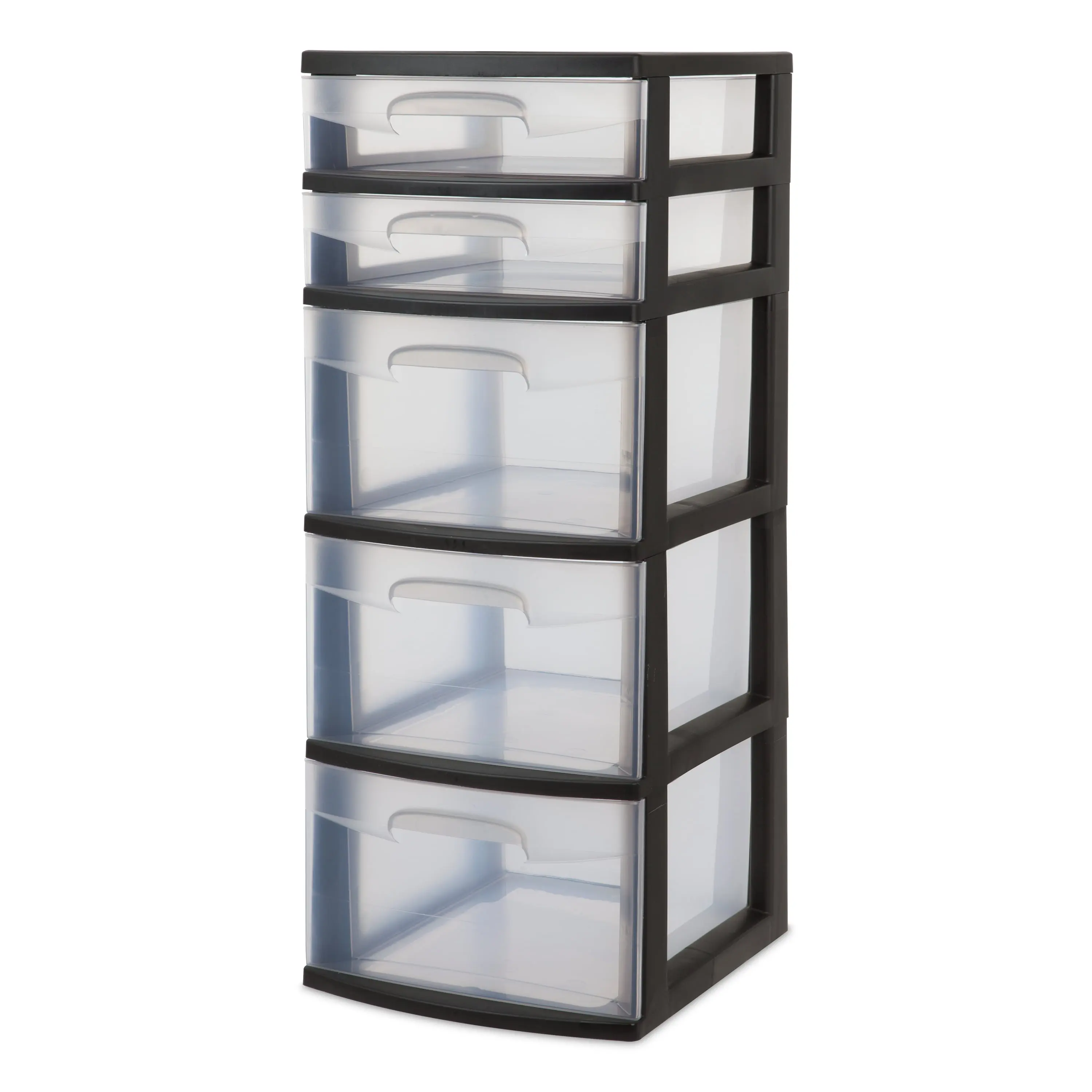 Sterilite 5-Drawer Tower, Black