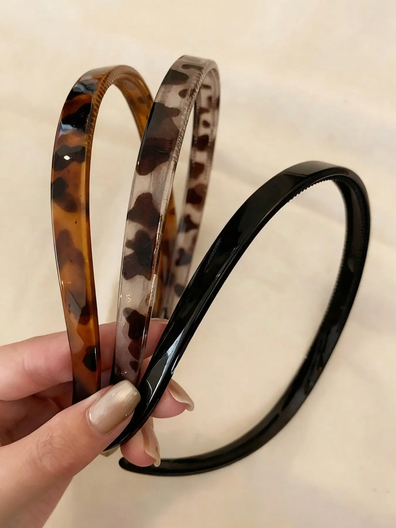 3-Piece Simple Style Anti-Slip Notched Design Hairband, Comfortable and Secure Headwear, Ideal for Daily Use and Stylish, Non Slip Headbands, Hair Accessories, Zigzag Headband