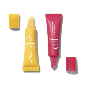 e.l.f. Squeeze Me More Lip Balm Duo, 2 Pack - Scented, Moisturizing, Super Sheer, Lightweight Formula, Vegan & Cruelty-Free, Travel Size e.l.f. Squeeze Me More Lip Balm Duo, 2 Pack - Scented, Moisturizing, Super Sheer, Lightweight Formula, Vegan & Cruelty-Free, Travel Size