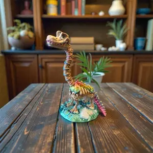 9 inch tall 3D Decorative Glow in the dark Bronco Skeleton