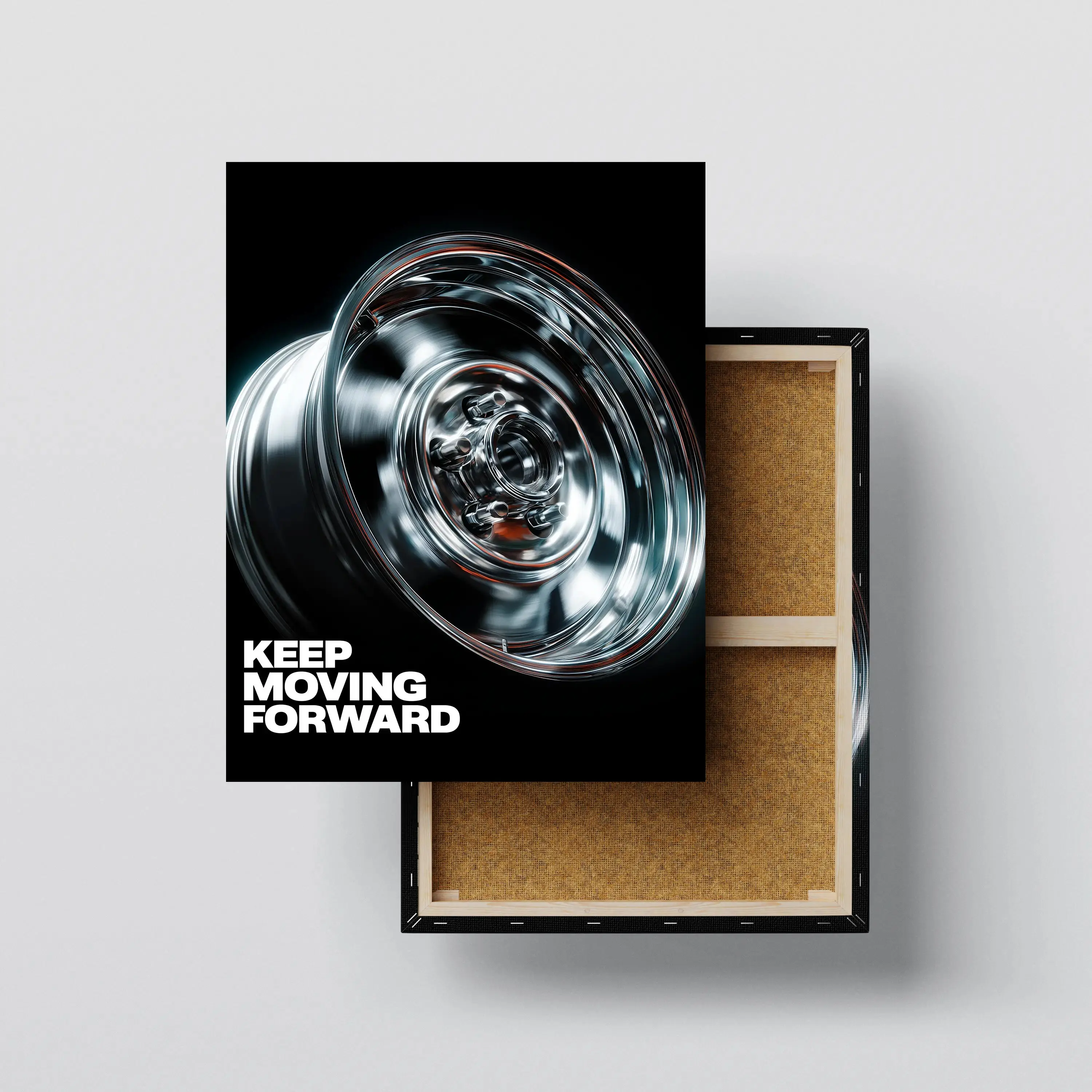 Keep Moving Forward Wheel Wall Art