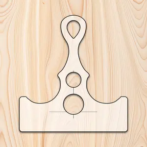 Statedwoods Supply Axe Style Cutting Board or Charcuterie Board Handle Clear Acrylic Router Template
