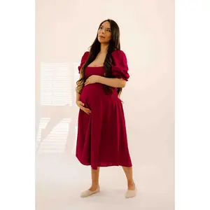 Selena Dress in Merlot