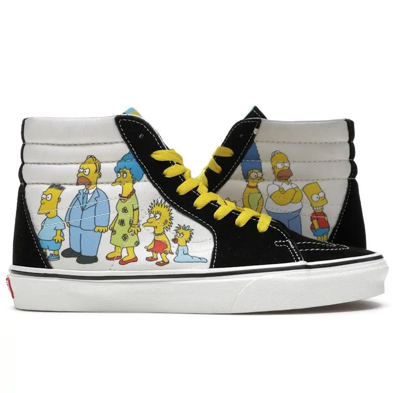 Vans Men's Sk8-Hi The Simpsons Family Portrait Skateboarding Shoes, from StockX