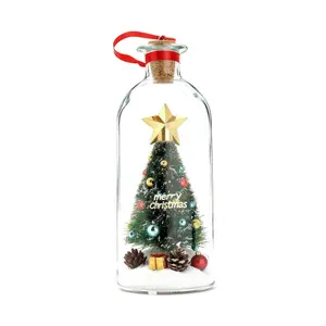 Forever Voice Recordable Christmas Tree Bottle – Personalized Message Ornament That Saves Voices Forever – Heartfelt Christmas Gift for Mom, Kids, Friends & Loved Ones