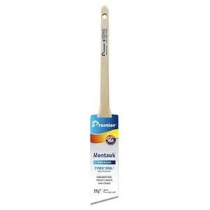 212 MAIN Premier Paint Roller & 1.5 in. Montauk Nylon-Polyester Blend Angle Sash Paint Brush with Solid Round Tapered Tip and Thin Handle