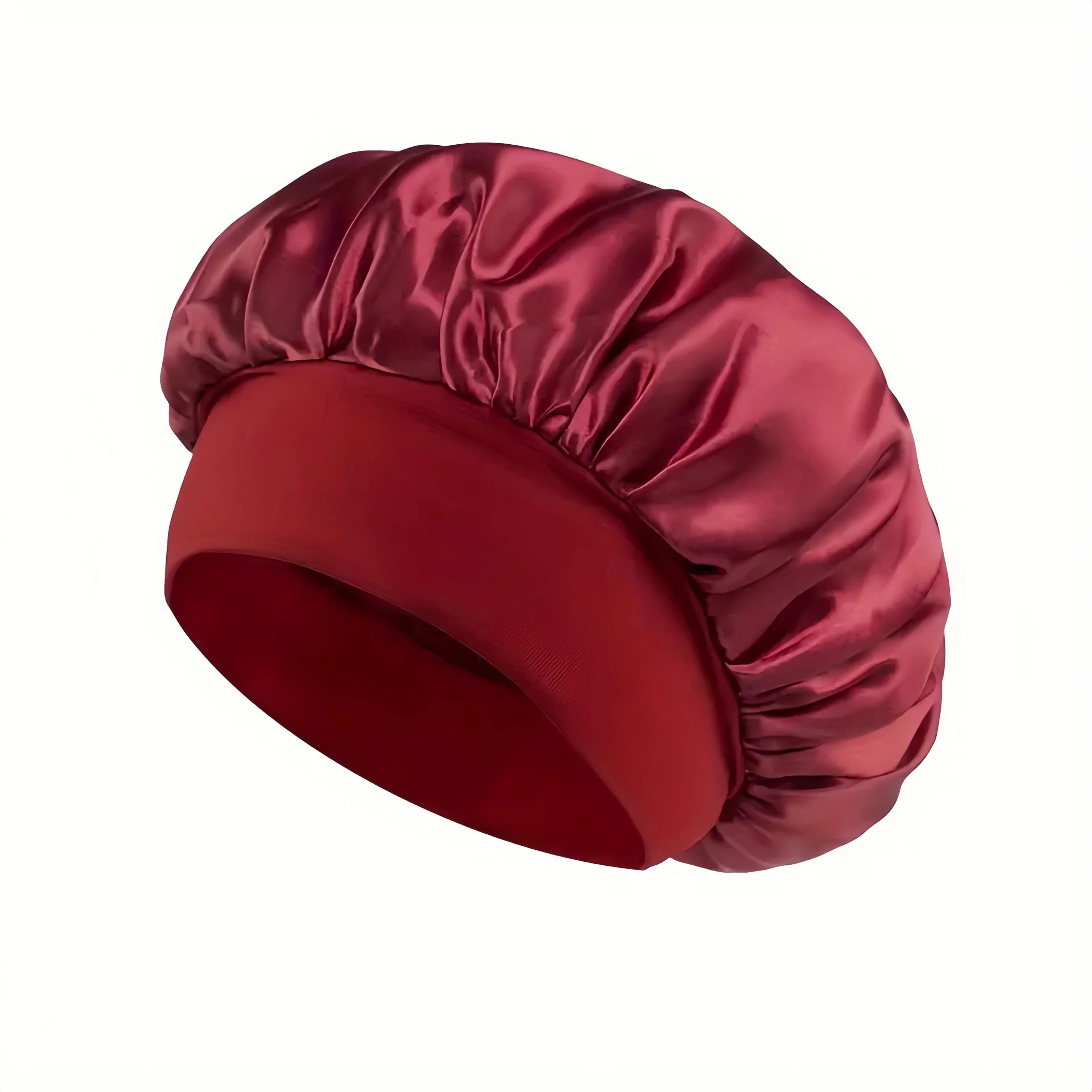 1Pcs Satin Hair Bonnets,Silk Bonnet for Sleeping, Soft Elastic Band Silk Sleep Cap, Hair Wrap for Women