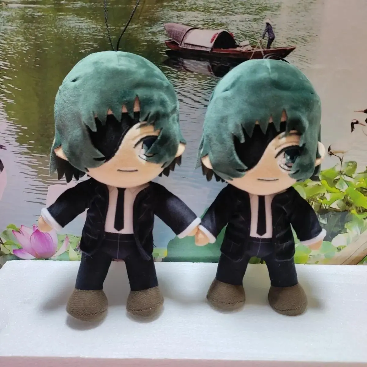Stuffed 20cm Chainsaw Man Himeno Devil Hunter Uniform Set Cosplay Plush Doll Toys for Kids Friends Birthday Gift