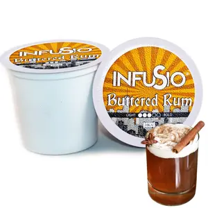 InfuSio Buttered Rum Flavored Coffee Pods – 96 Count